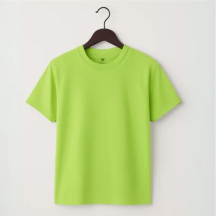 Plain cotton tshirt olive green