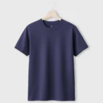 Plain Cotton T-shirt Dark blue in hanger