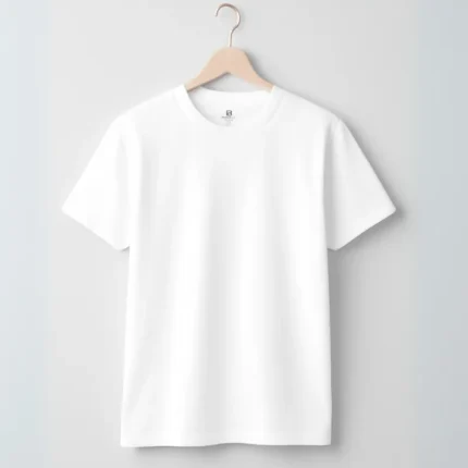 Plain Cotton Tshirt white
