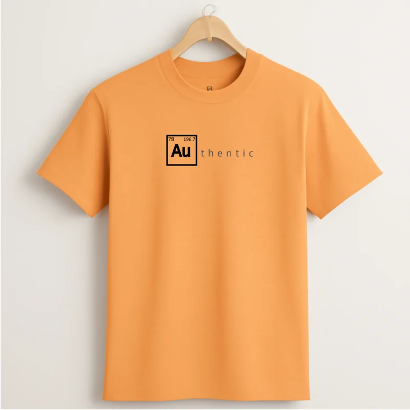 Authentic T-shirt front view – classic cotton fit