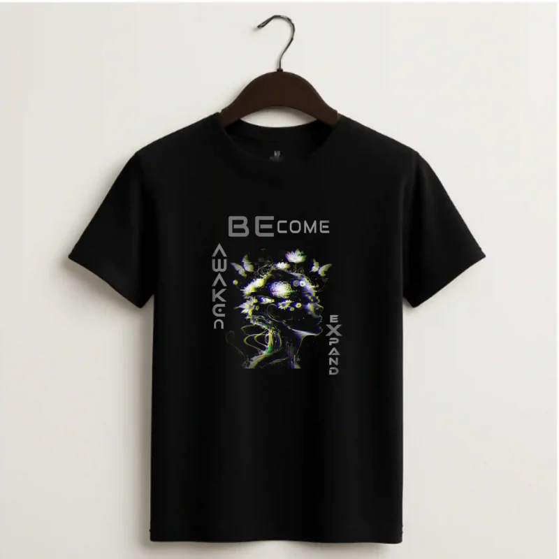 Awaken Graphic T-shirts black
