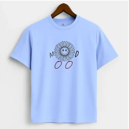 Happy mood T-shirt sky blue