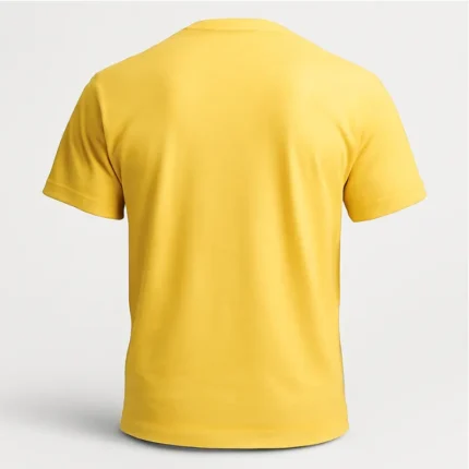 Plain t-shirts men women in cotton blend 3D back