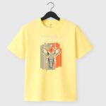 elephant print tshirt yellow