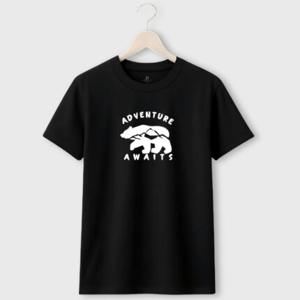 Adventure Awaits T-Shirt printed on cotton fabric